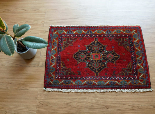  ペルシャ バルーチ絨毯 トライバルラグ  66×44cm