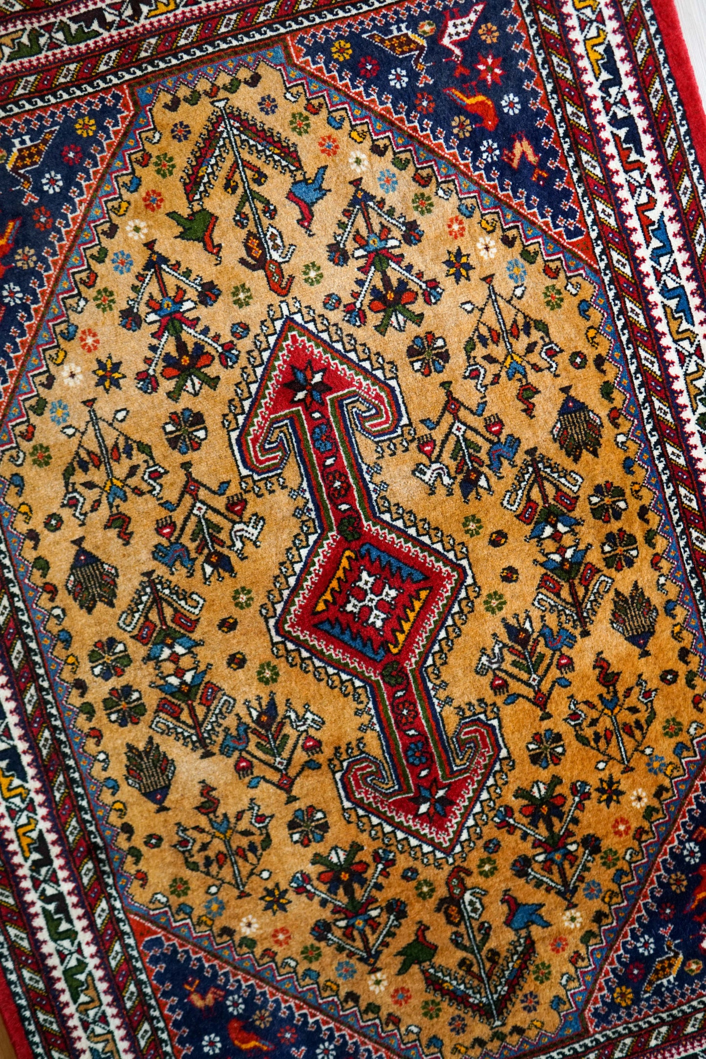 Collection ペルシャ手織り絨毯 アバデ 150×100cm Fine Quality トライバルウールラグ