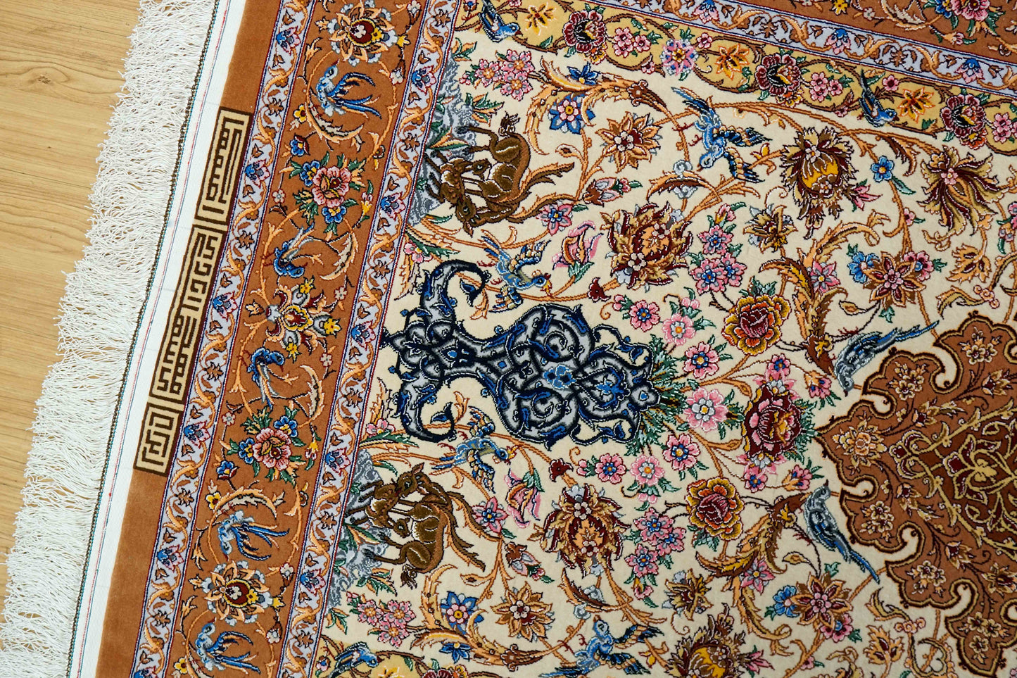 ペルシャ絨毯イスファハン サハラク房 163×110cm