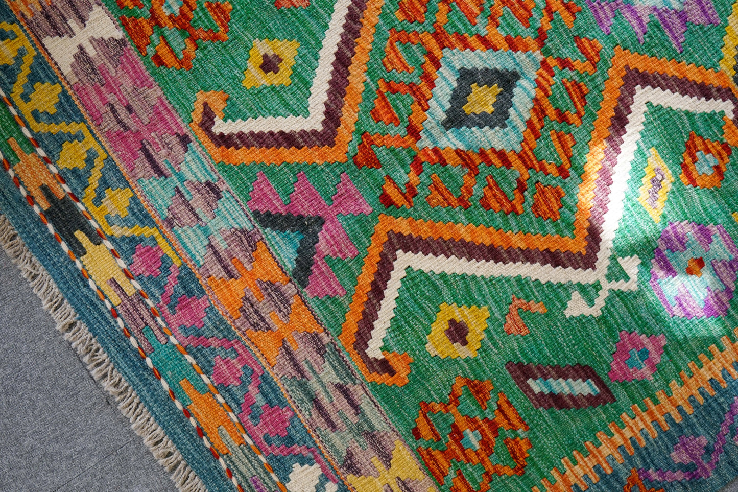 147×100cm　　アフガニスタン　手織り　キリム　　 Decorworks