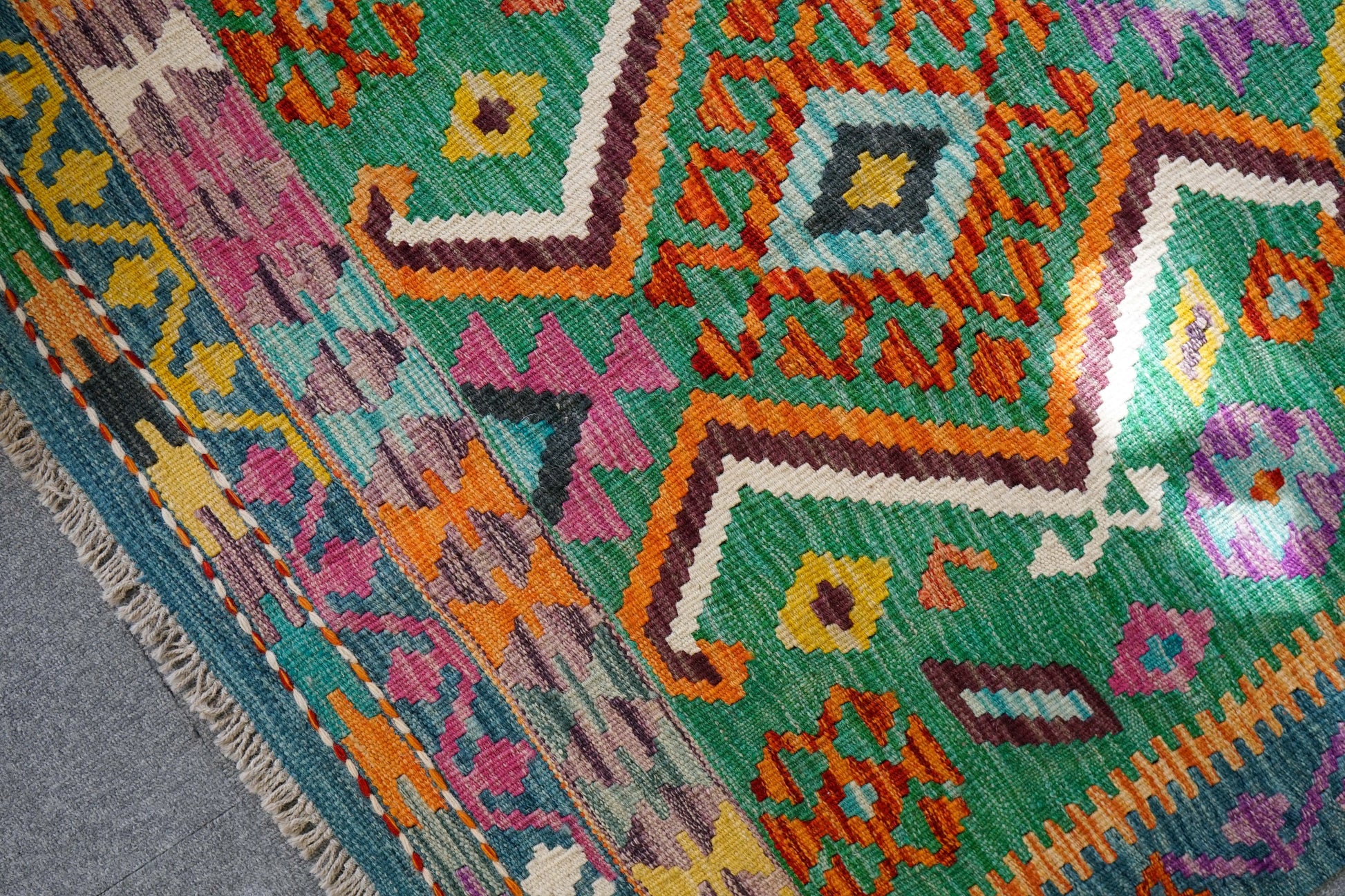 147×100cm　　アフガニスタン　手織り　キリム　　 Decorworks