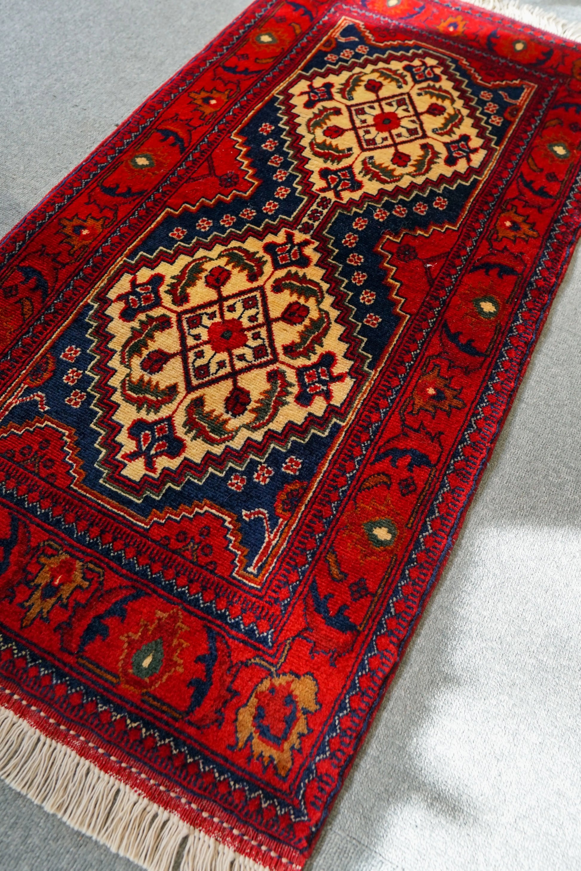 106×53cm アフガン手織り絨毯 カールモハメディ Decorworks