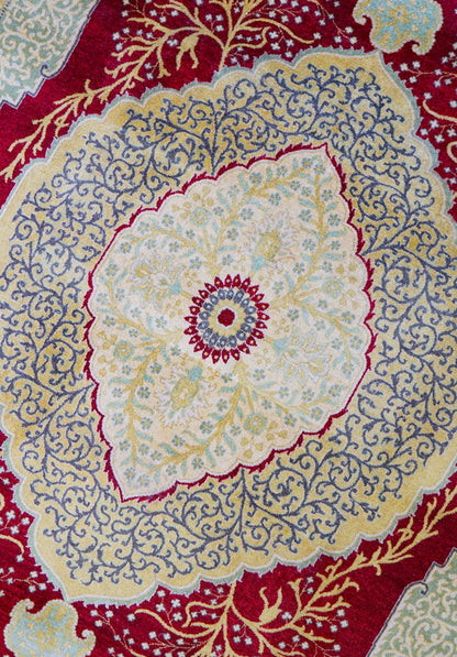  パキスタン手織り絨毯 305×215cm｜トルコ結びが
