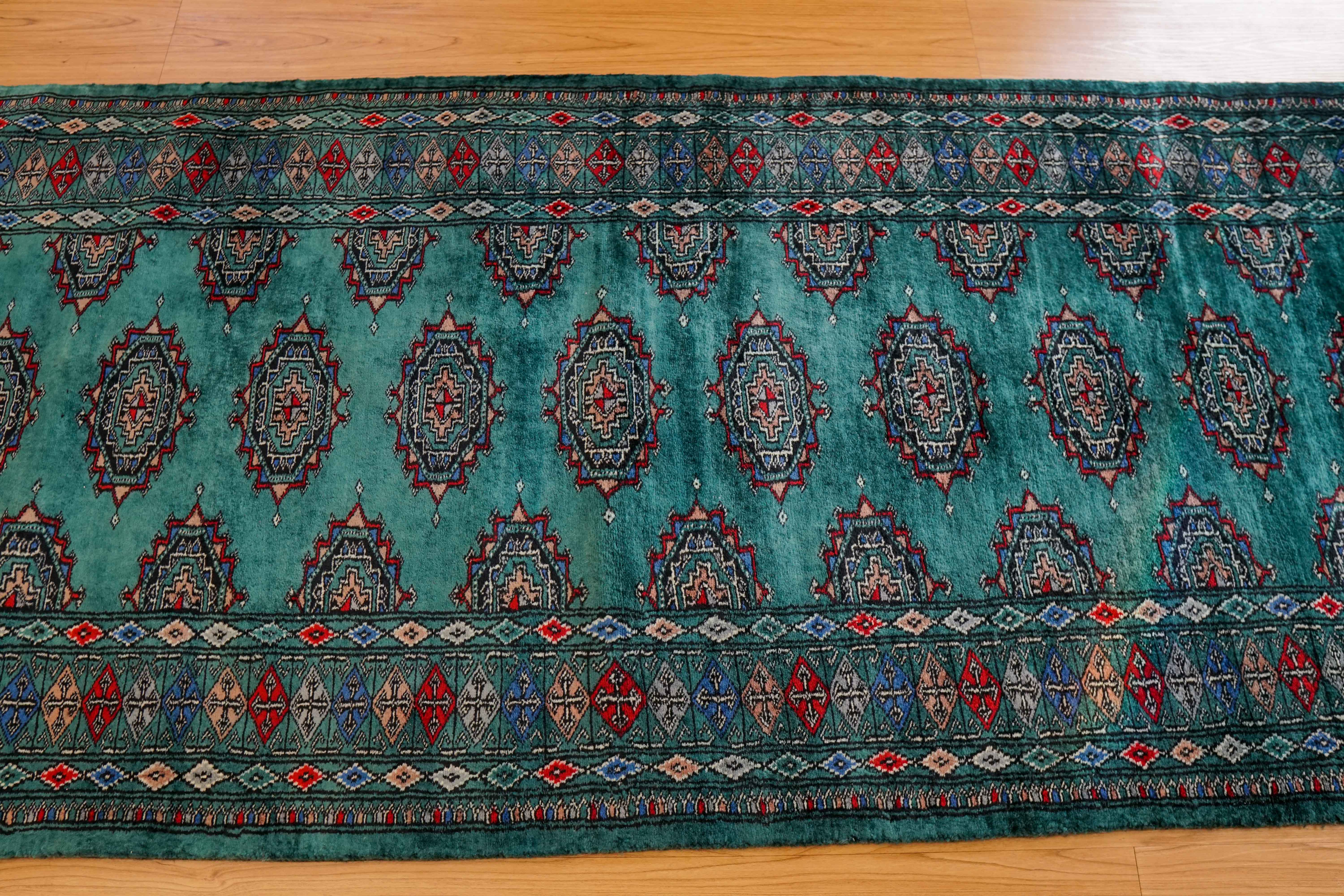 パキスタン手織り絨毯 ランナー 368×79cm トライバルラグ – Decorworks