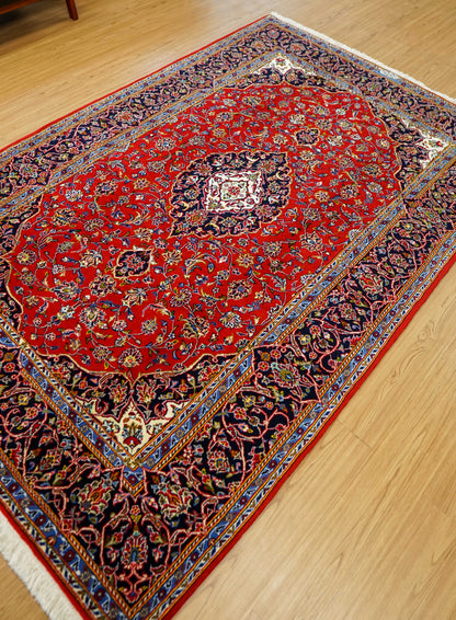  ペルシャ絨毯 カシャーン産 (カシャン) シャドサル工房 225×150cm