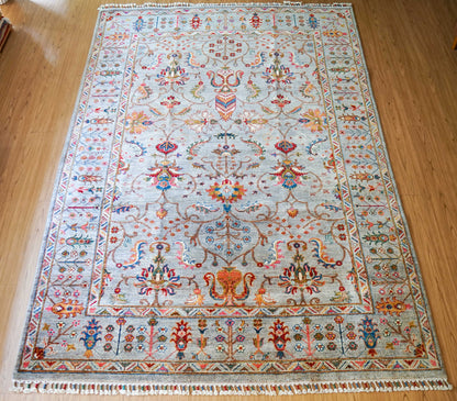  アフガニスタン手織り絨毯 ガズニ  243×176cm｜手紡ぎウール×草木染め