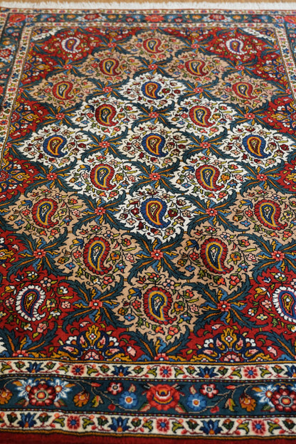  ペルシャ絨毯 バクティアリ産 200×130cm｜ボテ（ペイズリー）文様・手織り