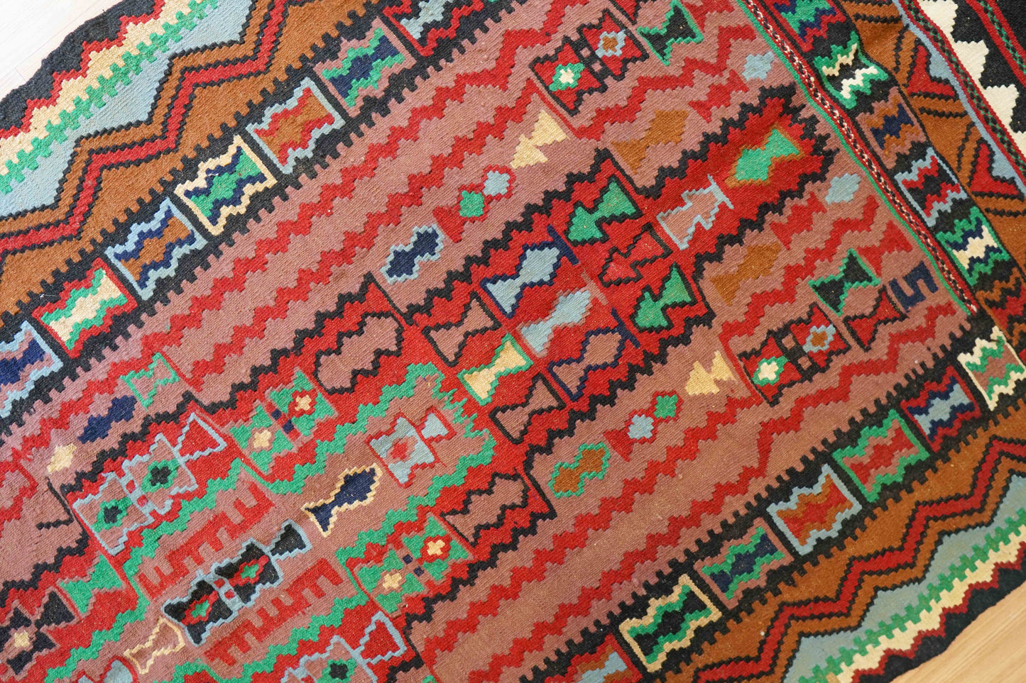  ペルシャ手織りキリム 210×100cm