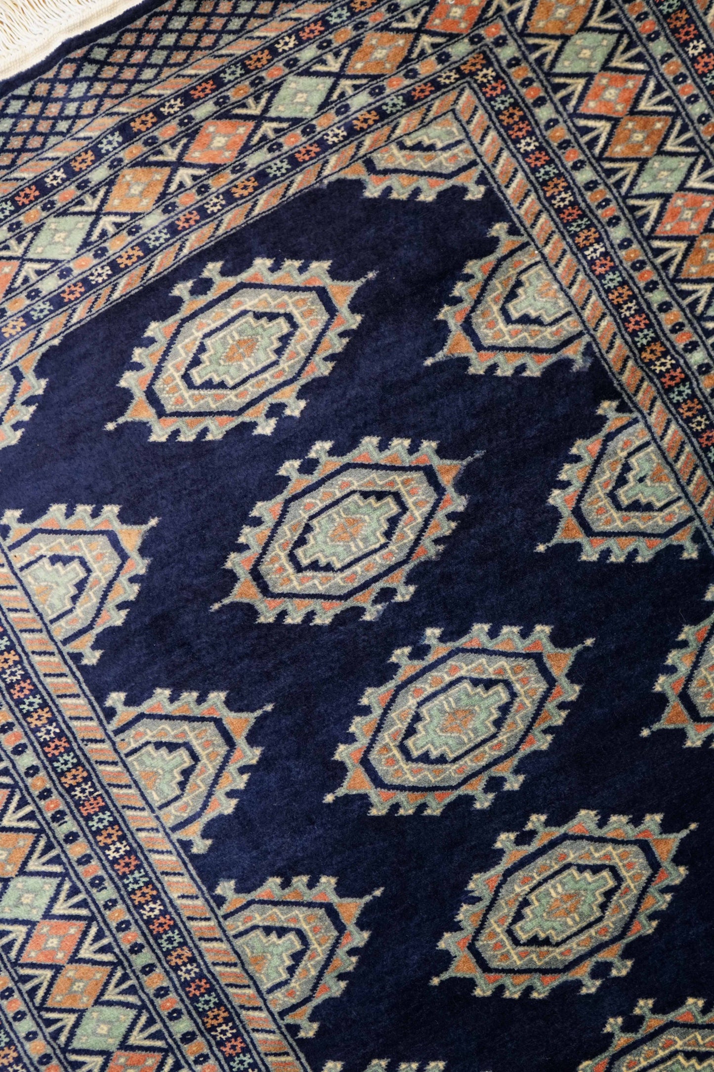  パキスタン手織り絨毯 153×95cm｜草木染ウール