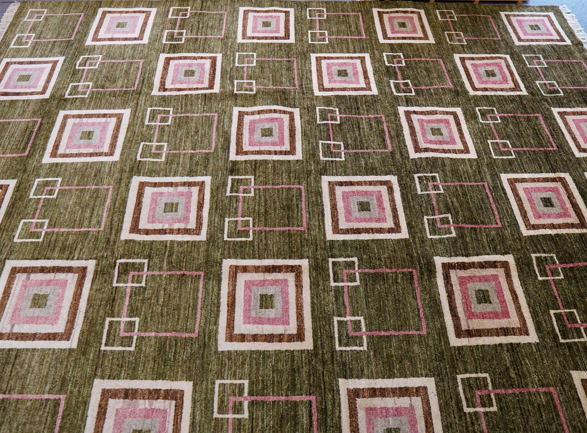  アフガニスタン手織り絨毯 ガズニーウール ギャッベ 310×250cm