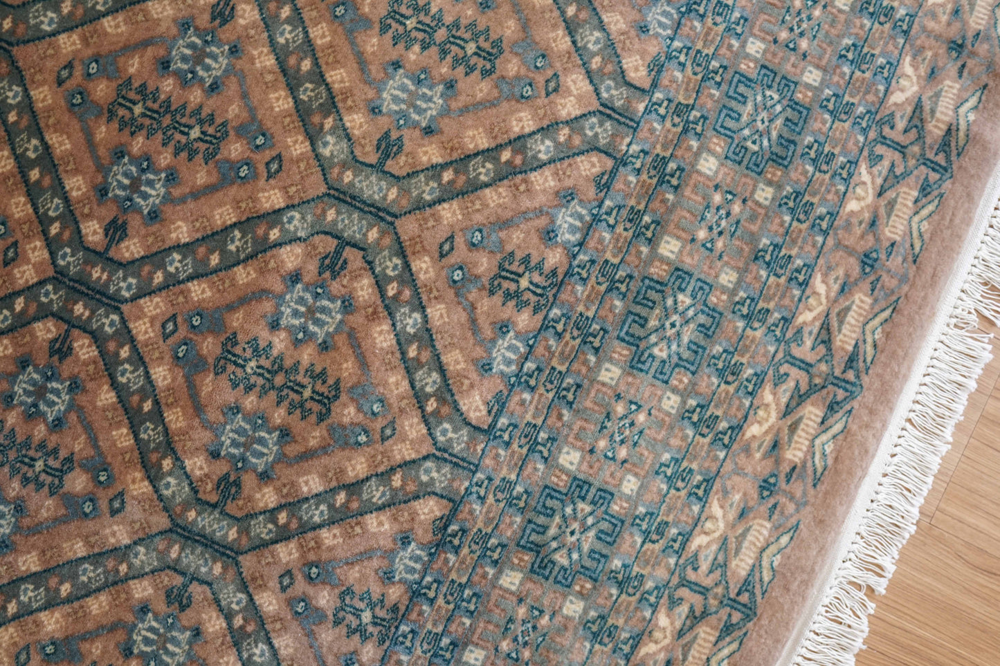  217×153cm パキスタン手織り絨毯 Fine quality11/22