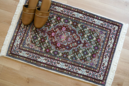 90×59cm   ペルシャ 手織り絨毯 Decorworks