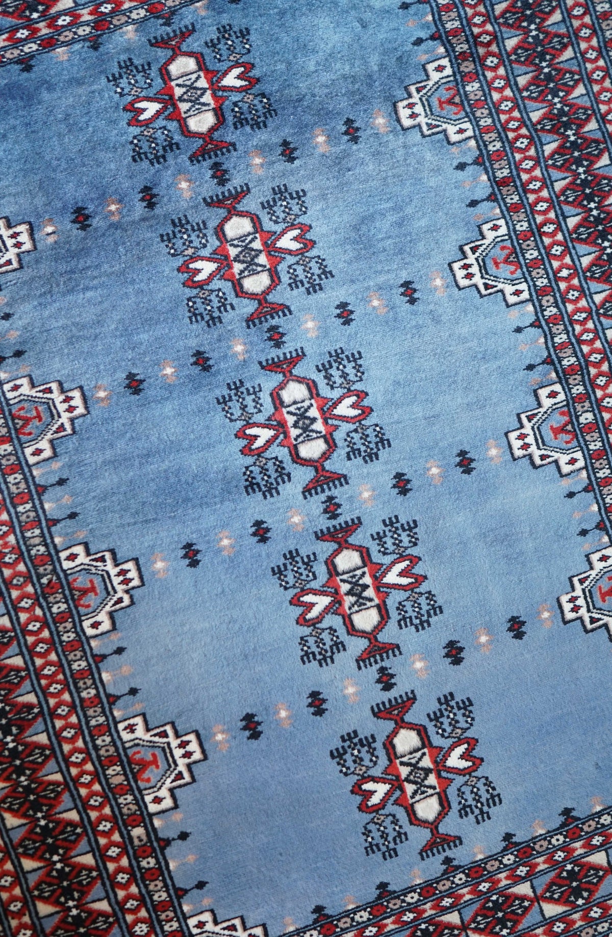  パキスタン手織り絨毯 120×82cm｜メリノウール