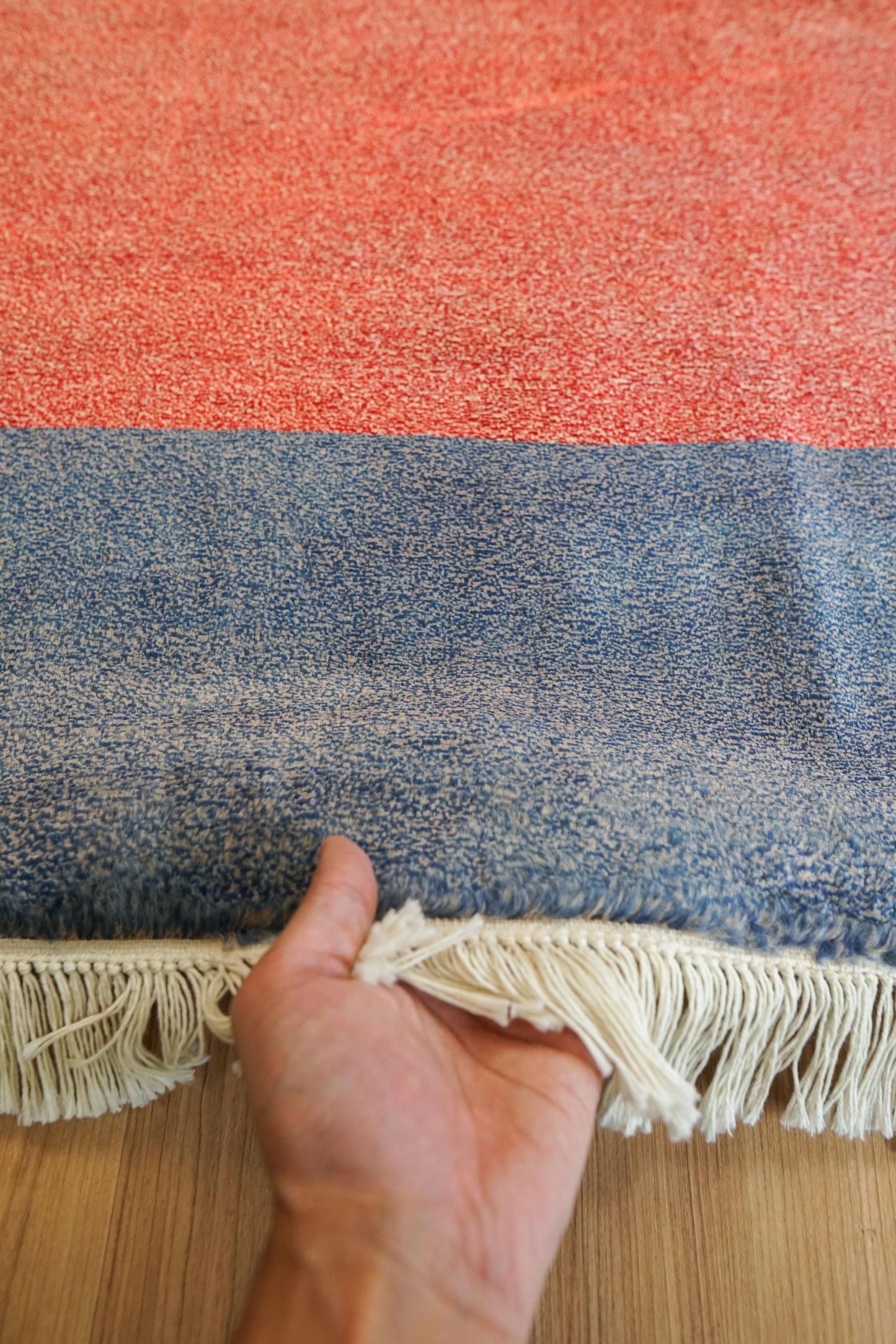 Collection パキスタン手織りギャッベ 303×223cm 高密度ノット仕上げ モダンデザイン ウールラグ