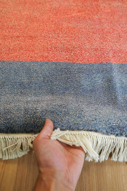 Collection パキスタン手織りギャッベ 303×223cm 高密度ノット仕上げ モダンデザイン ウールラグ