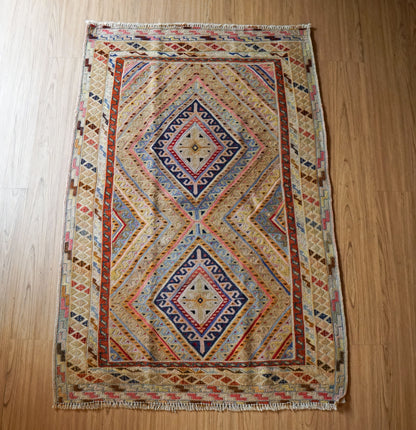 Collection 120×80cm アフガニスタン オールドマシュワニキリム 手織り 絨毯