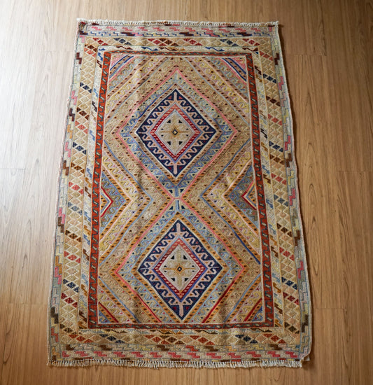 Collection 120×80cm アフガニスタン オールドマシュワニキリム 手織り 絨毯