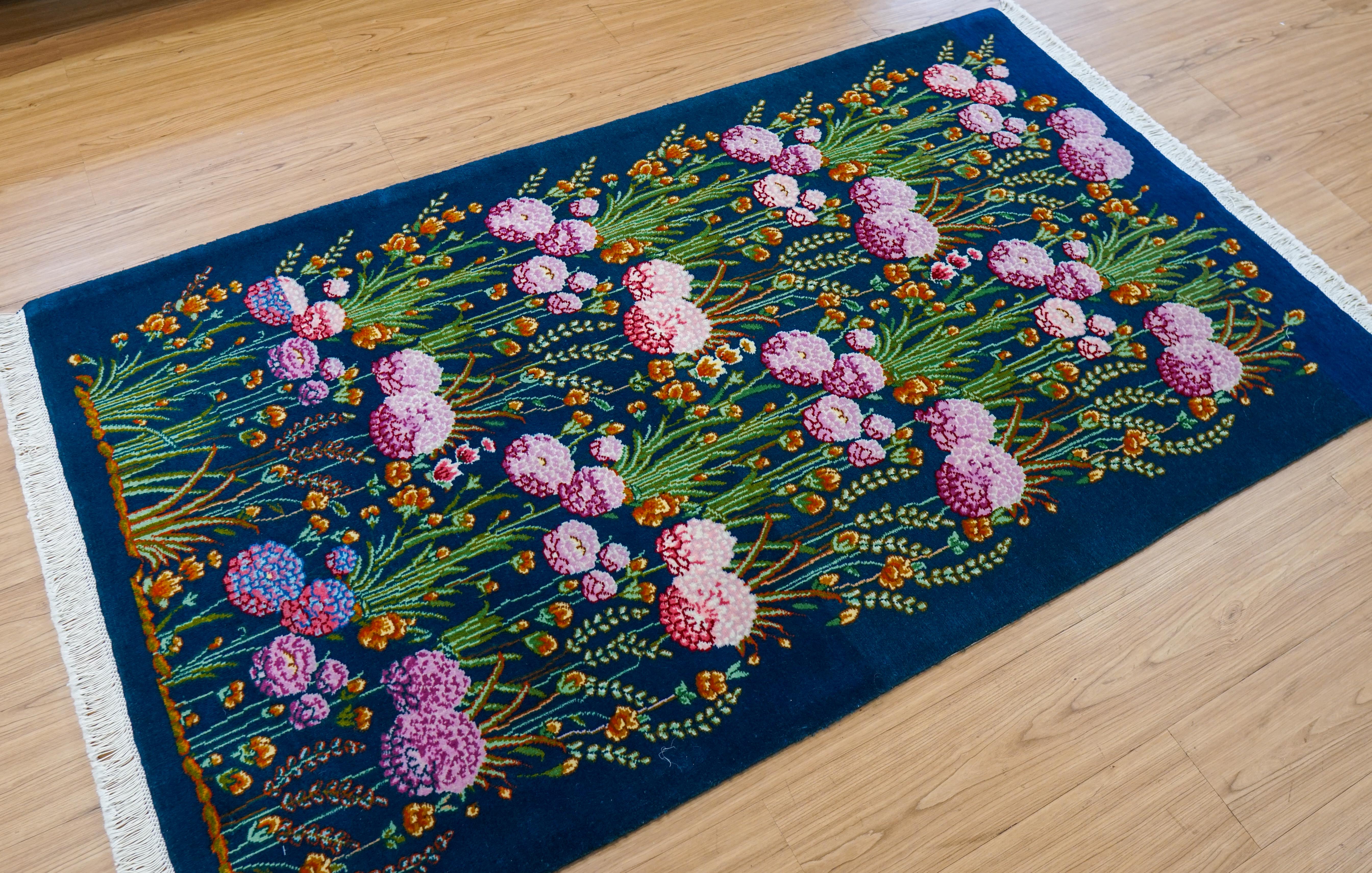 手織りペルシャ絨毯　タブリーズ　
50raj　293&203cmウール&シルク ペルシャ絨毯 手織り タブリーズ産【リビングサイズ】1586 | Heris