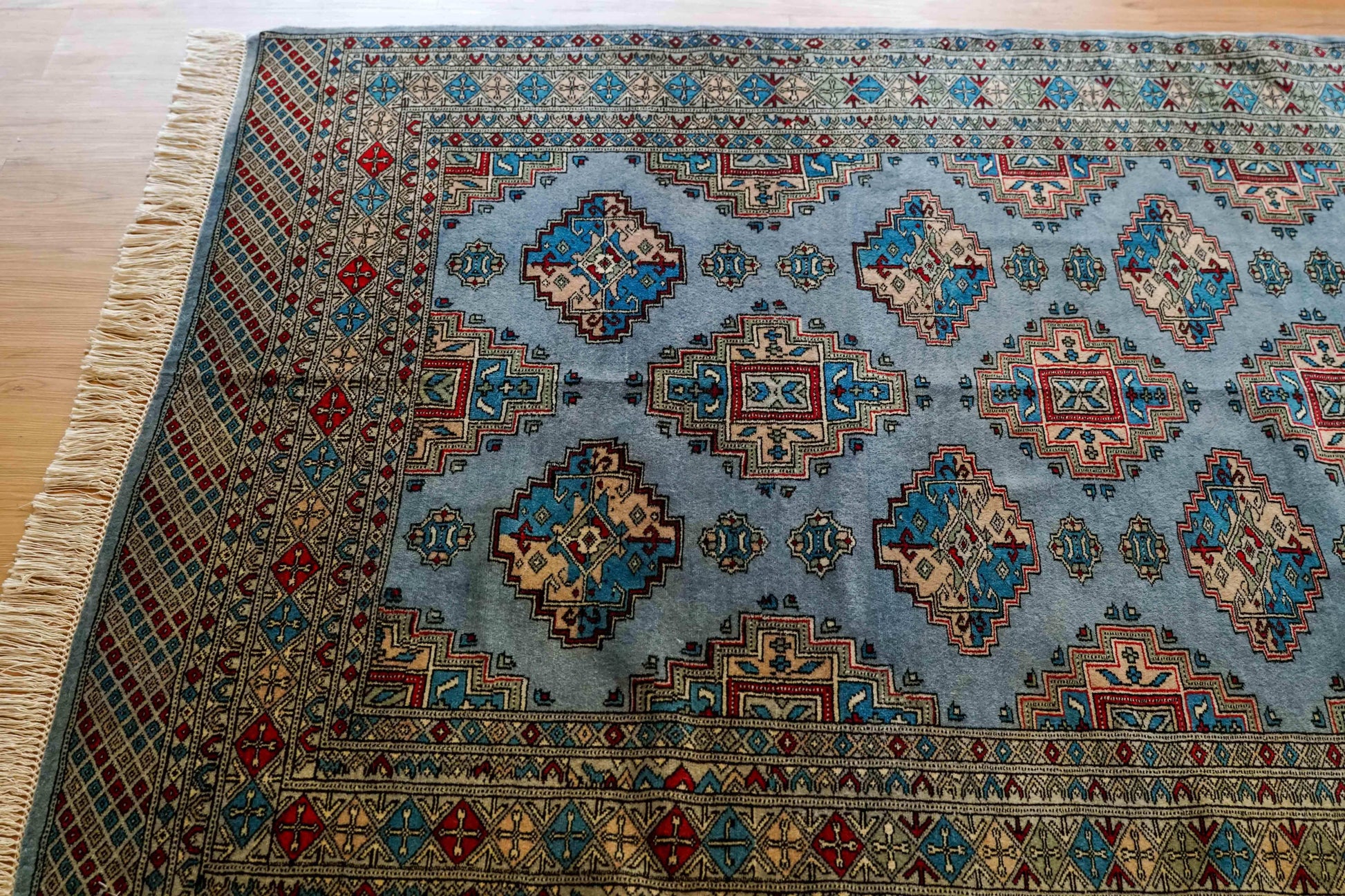  パキスタン手織り絨毯 トライバルラグ　ペルシャ絨毯 171×121cm