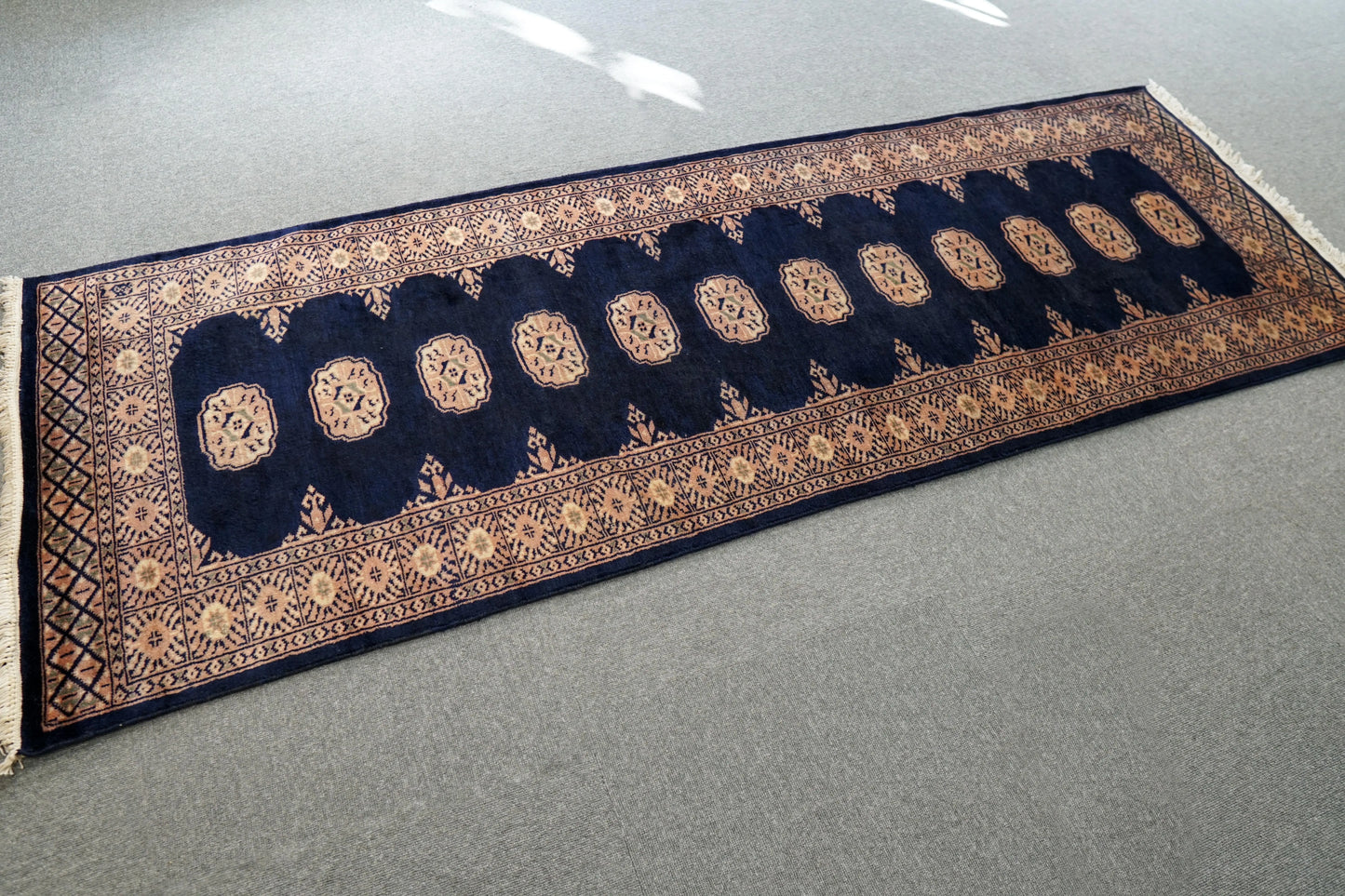 201×79cm パキスタン手織り絨毯 トルクメン ボハララグ Decorworks