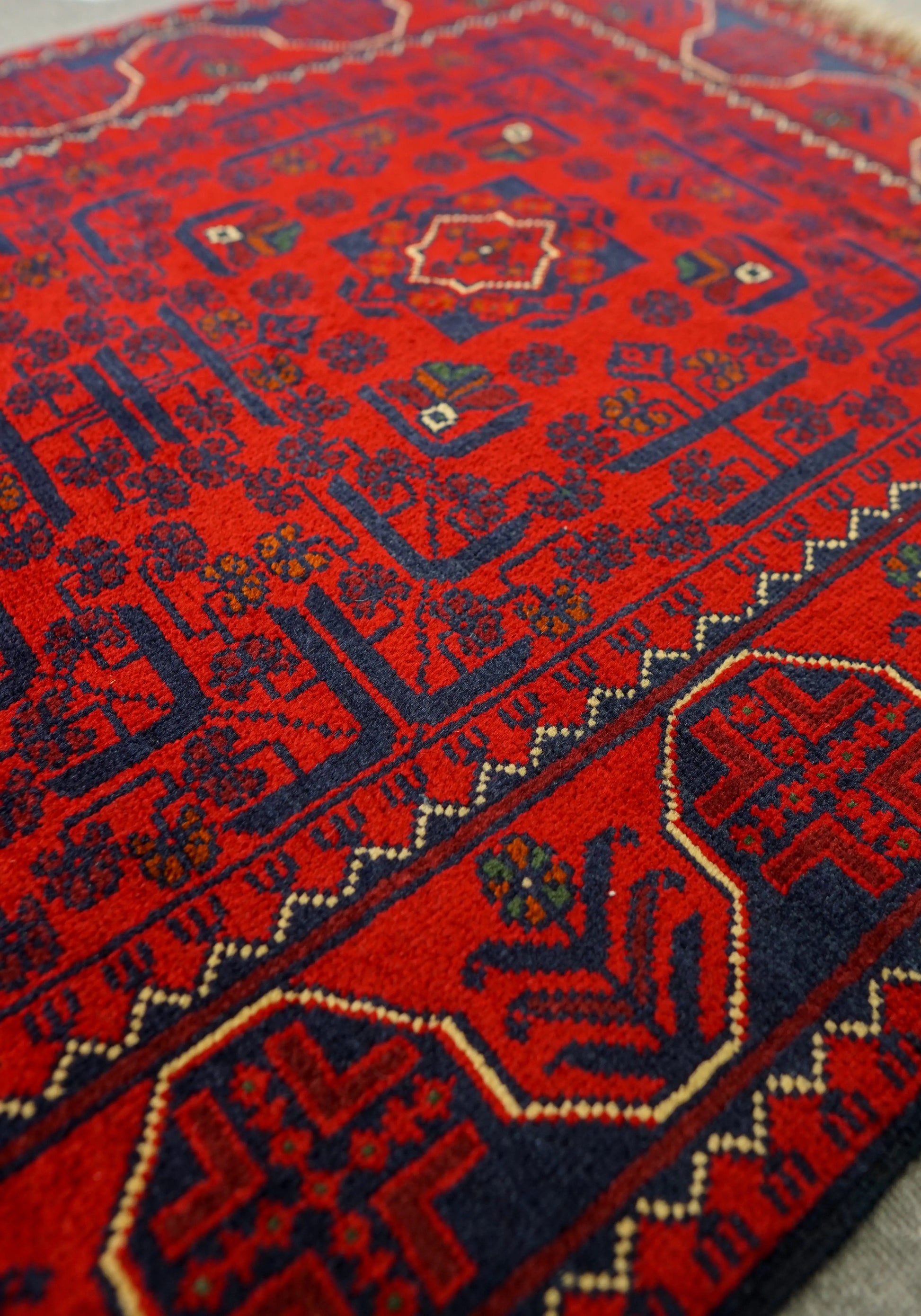 135×81cm アフガニスタン手織り絨毯 カールモハメディ ペルシャ絨毯 Decorworks