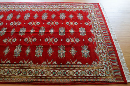 Collection パキスタン手織り絨毯 245×155cm メリノウール ファインクオリティ トライバル伝統文様