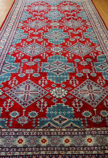 パキスタン手織り絨毯 239×172cm｜高密度ウールラグ ニュージーランドウール×シルク使用 リビングサイズ - Decorworks