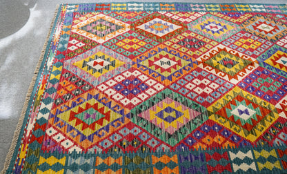 184×128cm　アフガニスタン　手織りキリム　　 Decorworks