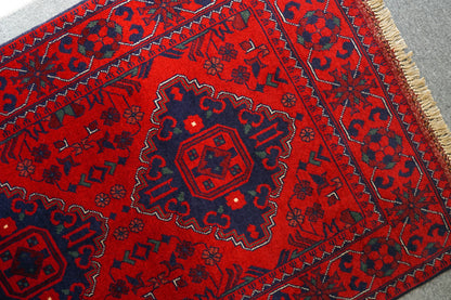 121×83cm アフガニスタン手織り絨毯 カールモハメディ - Decorworks