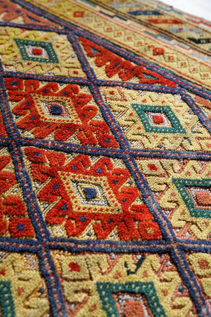  手織り マシュワニ キリム126×93cm　