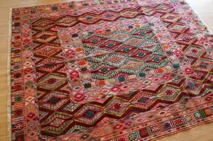 アフガニスタン 手織りマシュワニキリム 180×143cm fine quality