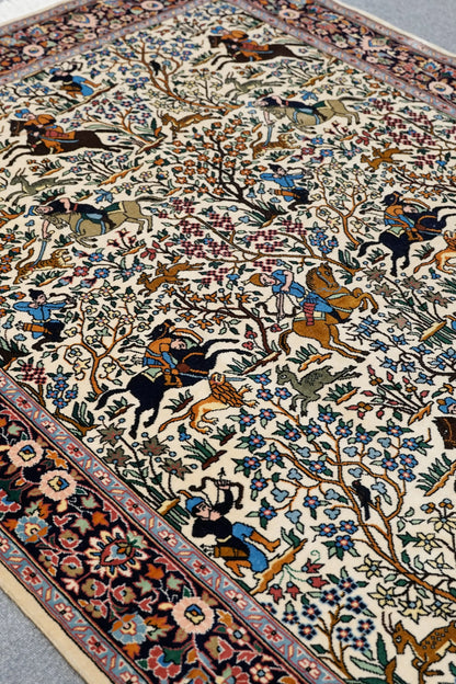 218×140cm   パキスタン手織り絨毯 Decorworks