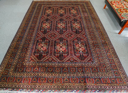 295×195cm アフガニスタン トルクメン　手織り絨毯　 トライバルラグ Decorworks