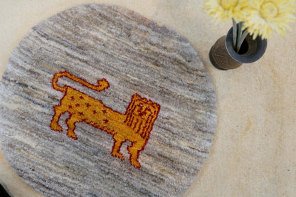  ペルシャ絨毯 手織りギャッベ カシュクリ族ギャッベ 40×40cm 1839