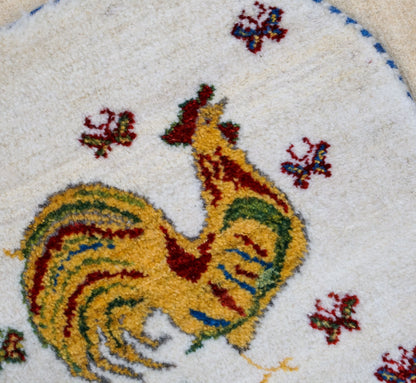 Collection ペルシャ絨毯 手織りギャッベ カシュクリ族ギャッベ 40×40cm