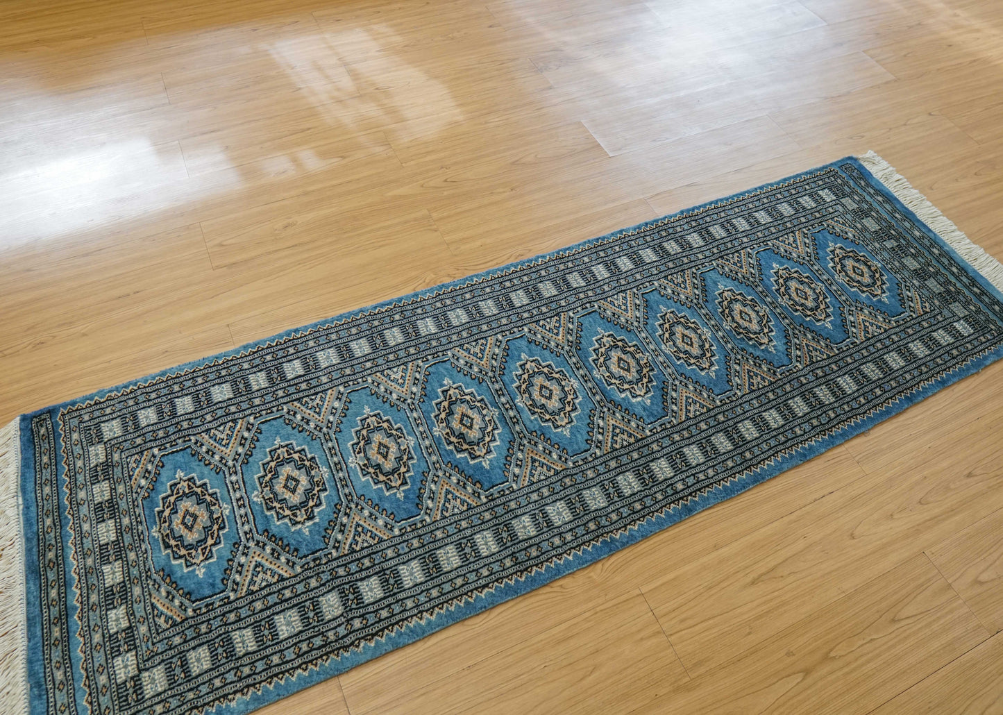  パキスタン手織り絨毯　ランナー  185×63cm