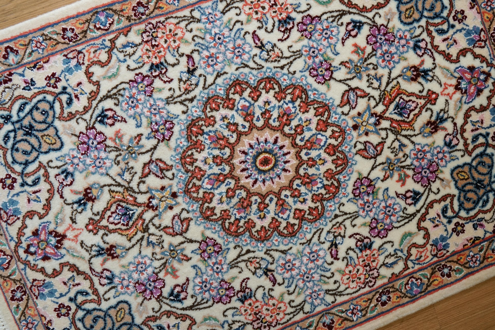 Collection 90×60cm ペルシャ手織り絨毯 ナイン産