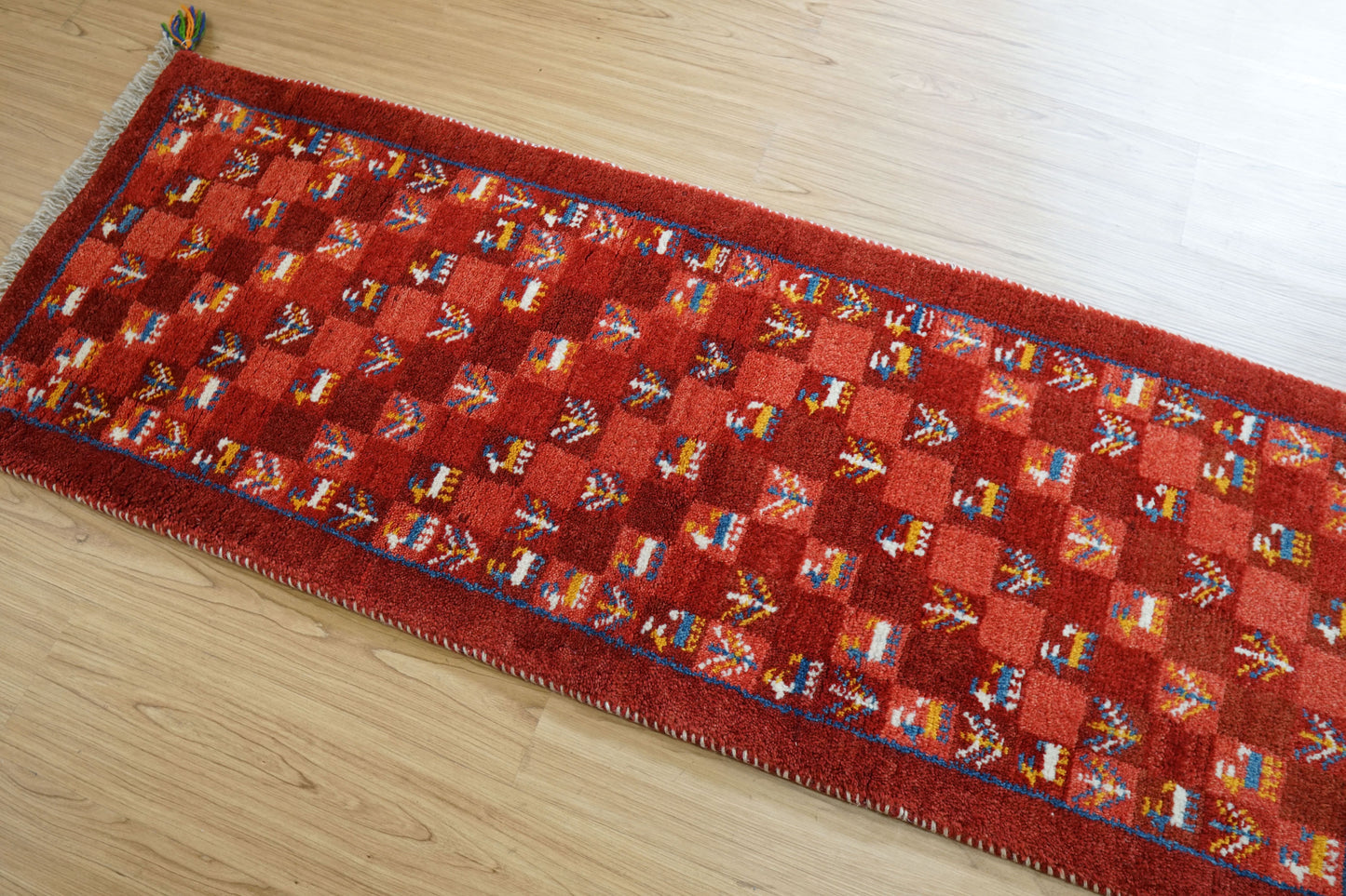 Collection 145×50cm ペルシャ絨毯 手織りギャッベ アマレ族　ランナー