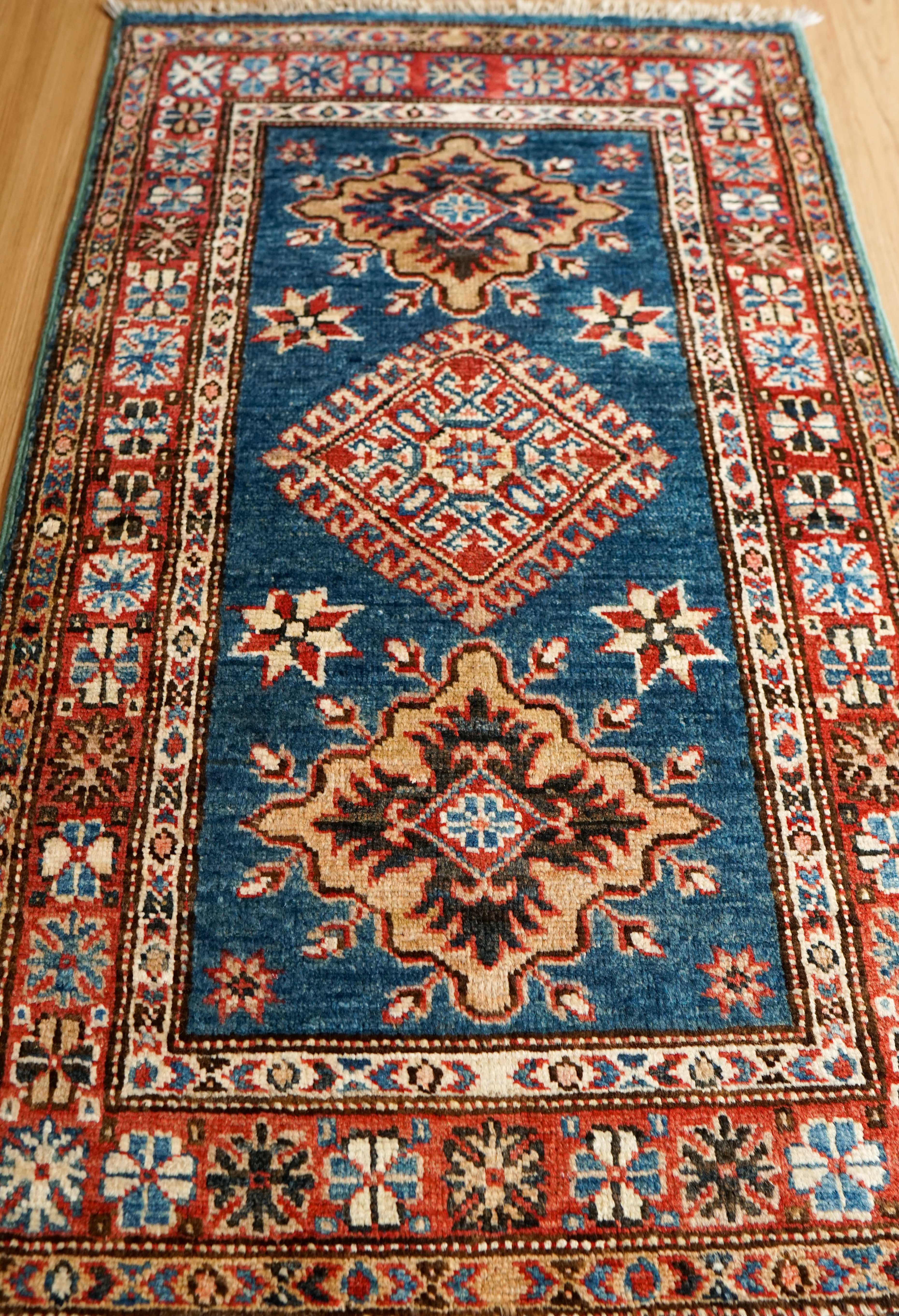 アフガニスタン手織り絨毯 92×55cm｜ガズニウール カザクデザイン