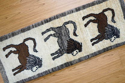  ペルシャギャッベ アマレ族 ギャベ　ランナー 116×42cm