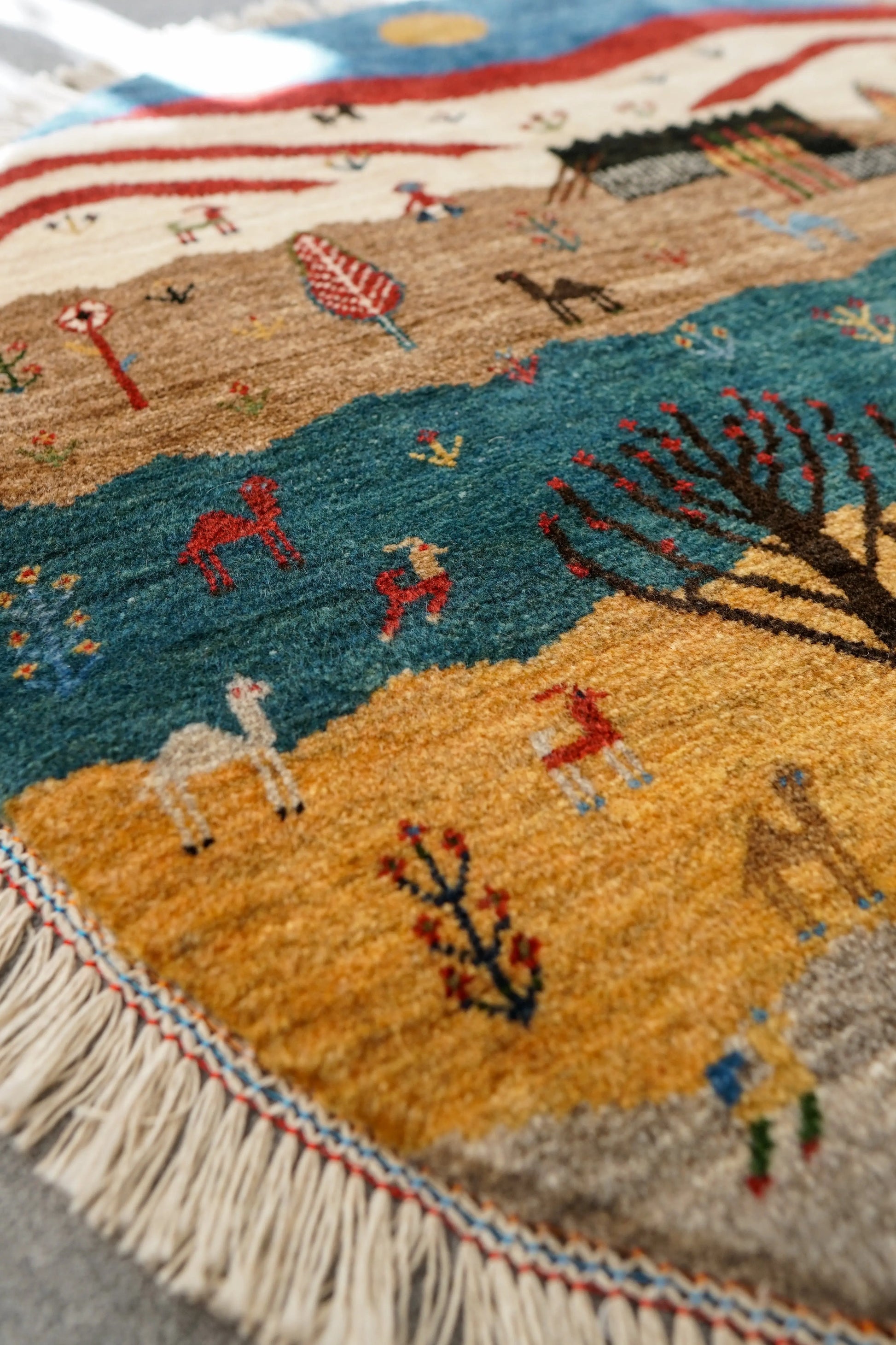 100×100cm   ペルシャ手織りカシュクリギャッベ Decorworks