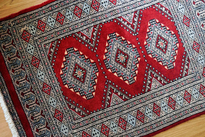 パキスタン手織り絨毯 90×61cm 　トライバル, 玄関マット - Decorworks