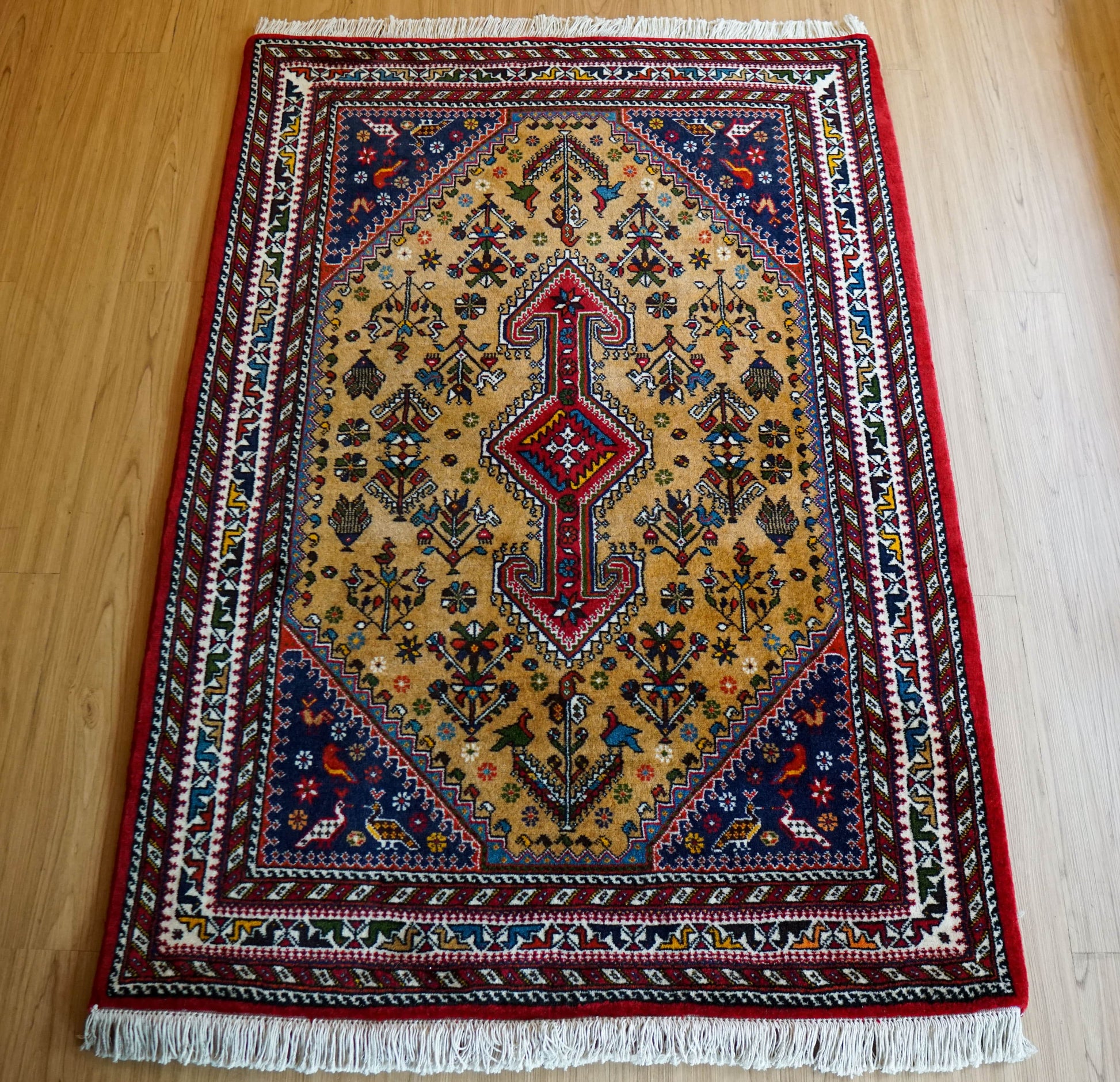 Collection ペルシャ手織り絨毯 アバデ 150×100cm Fine Quality トライバルウールラグ