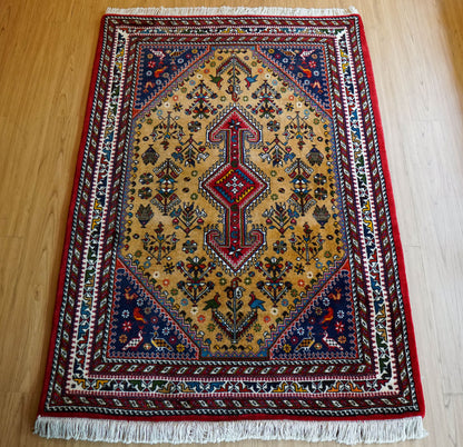 Collection ペルシャ手織り絨毯 アバデ 150×100cm Fine Quality トライバルウールラグ