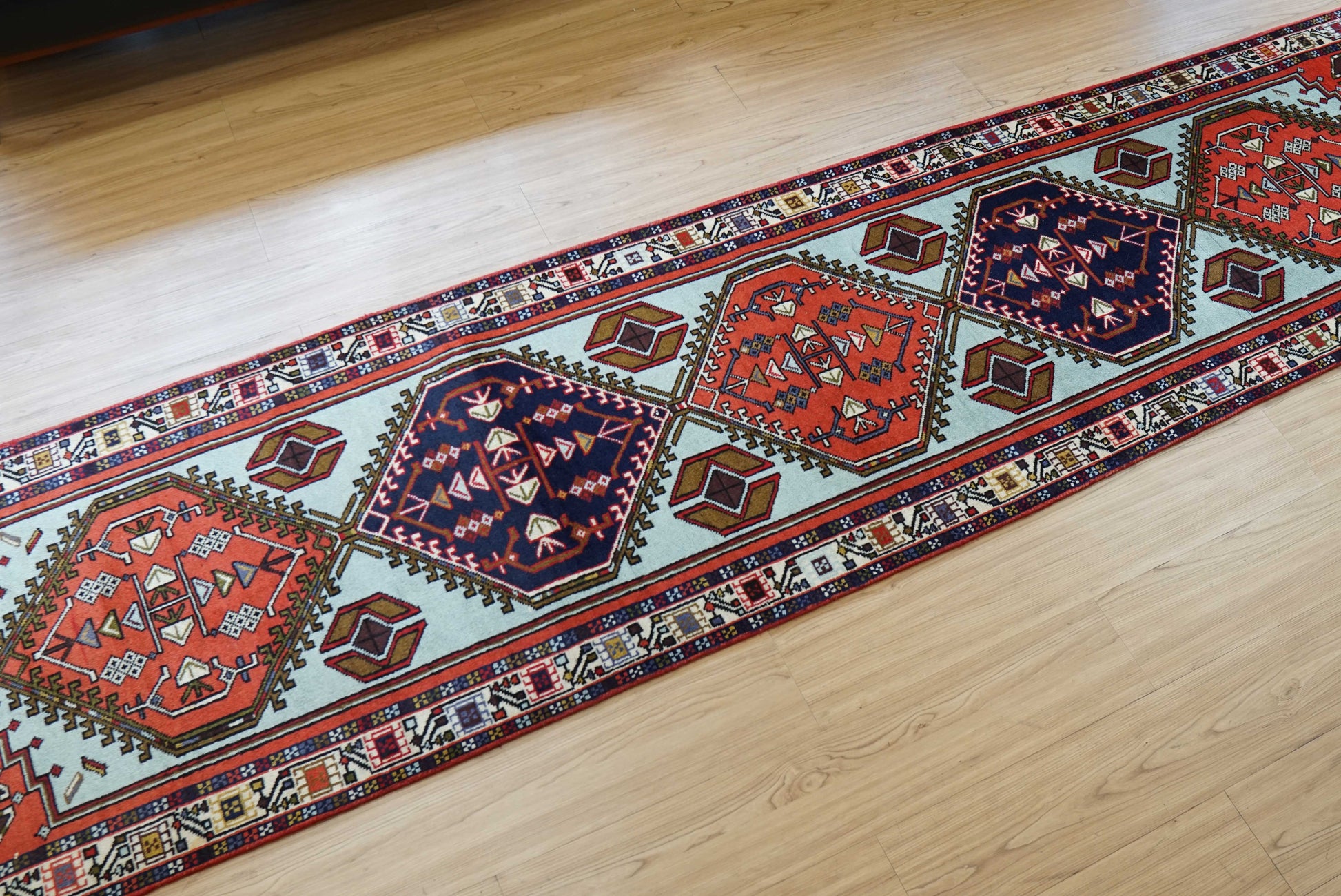  ペルシャ手織り絨毯 アルデビルラグ  ランナー 　315×72cm