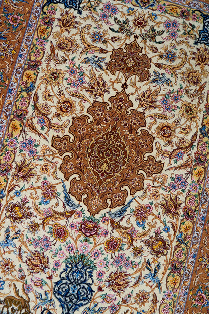 ペルシャ絨毯イスファハン サハラク房 163×110cm