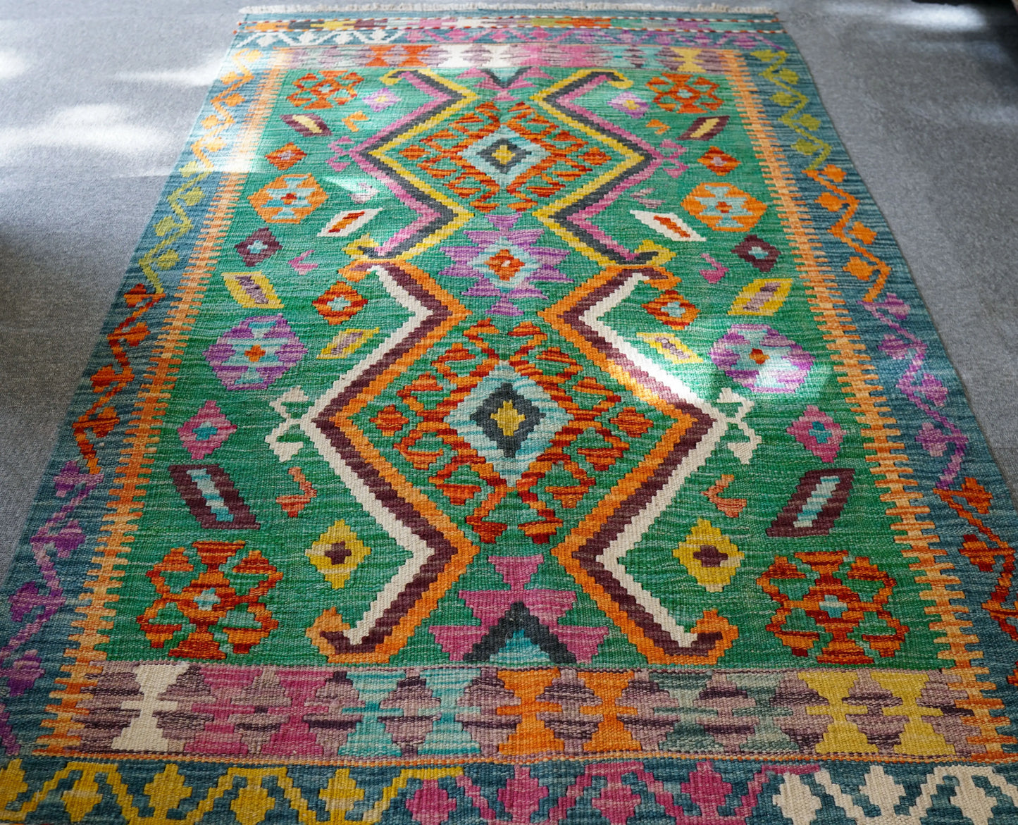 147×100cm　　アフガニスタン　手織り　キリム　　 Decorworks