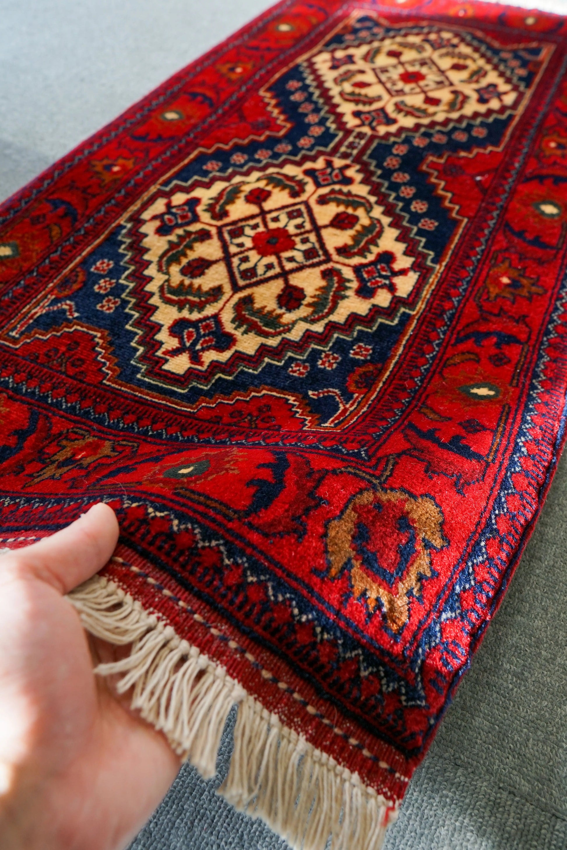 106×53cm アフガン手織り絨毯 カールモハメディ Decorworks