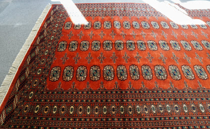 205×141cm トルクメン ボハララグ 手織り絨毯 Decorworks