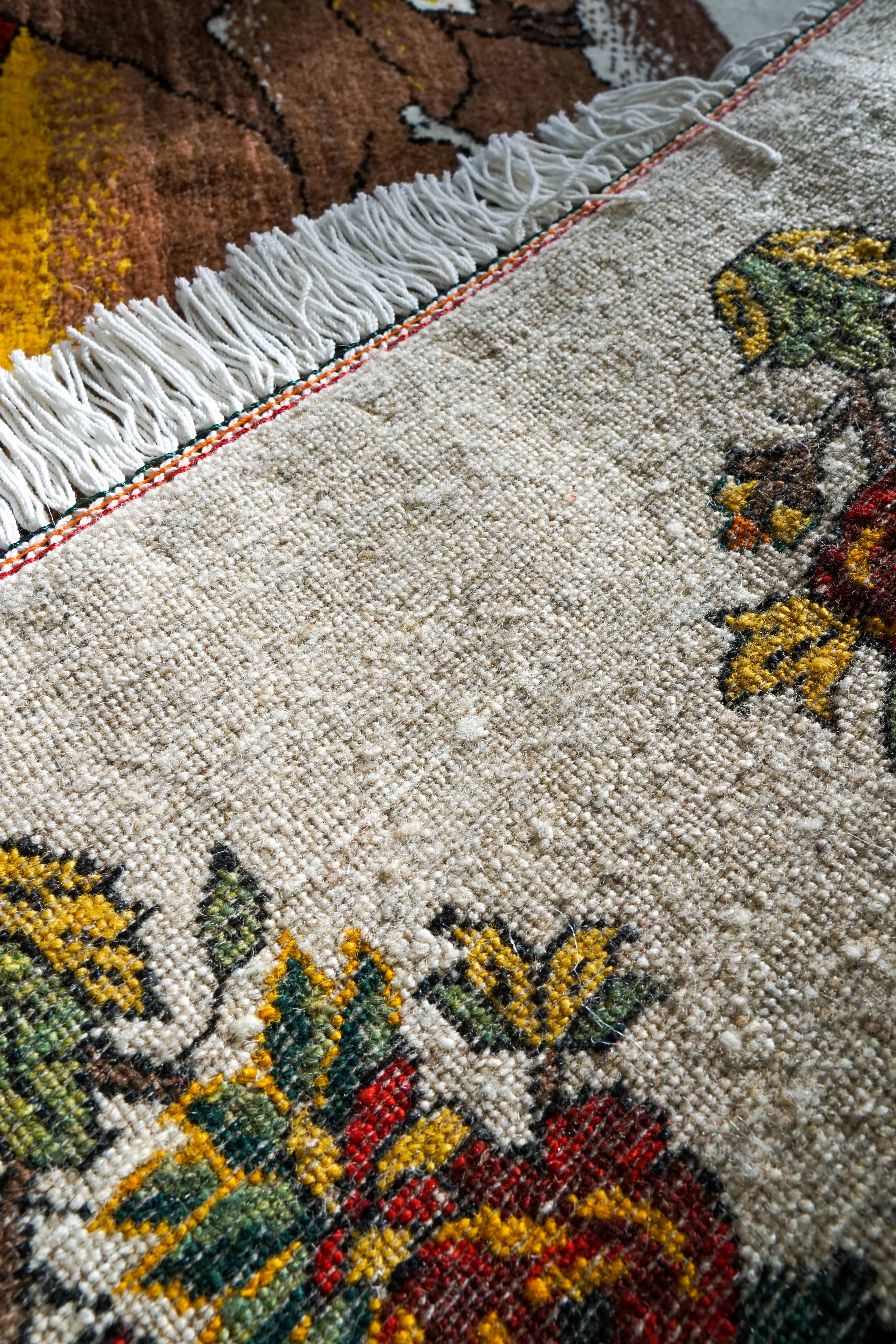 Persian Handwoven Kashkuli Gabbeh 211x158cm | Tree of Life and
